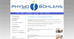 Desktop Screenshot of physio-bohlens.de